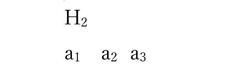 下付き文字